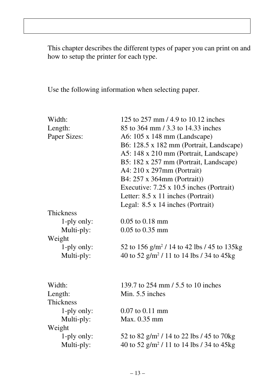 Paper handling, Selecting paper types, Cut-sheet paper | Fanfold paper | Star Micronics ATAR LC-500 User Manual | Page 17 / 72