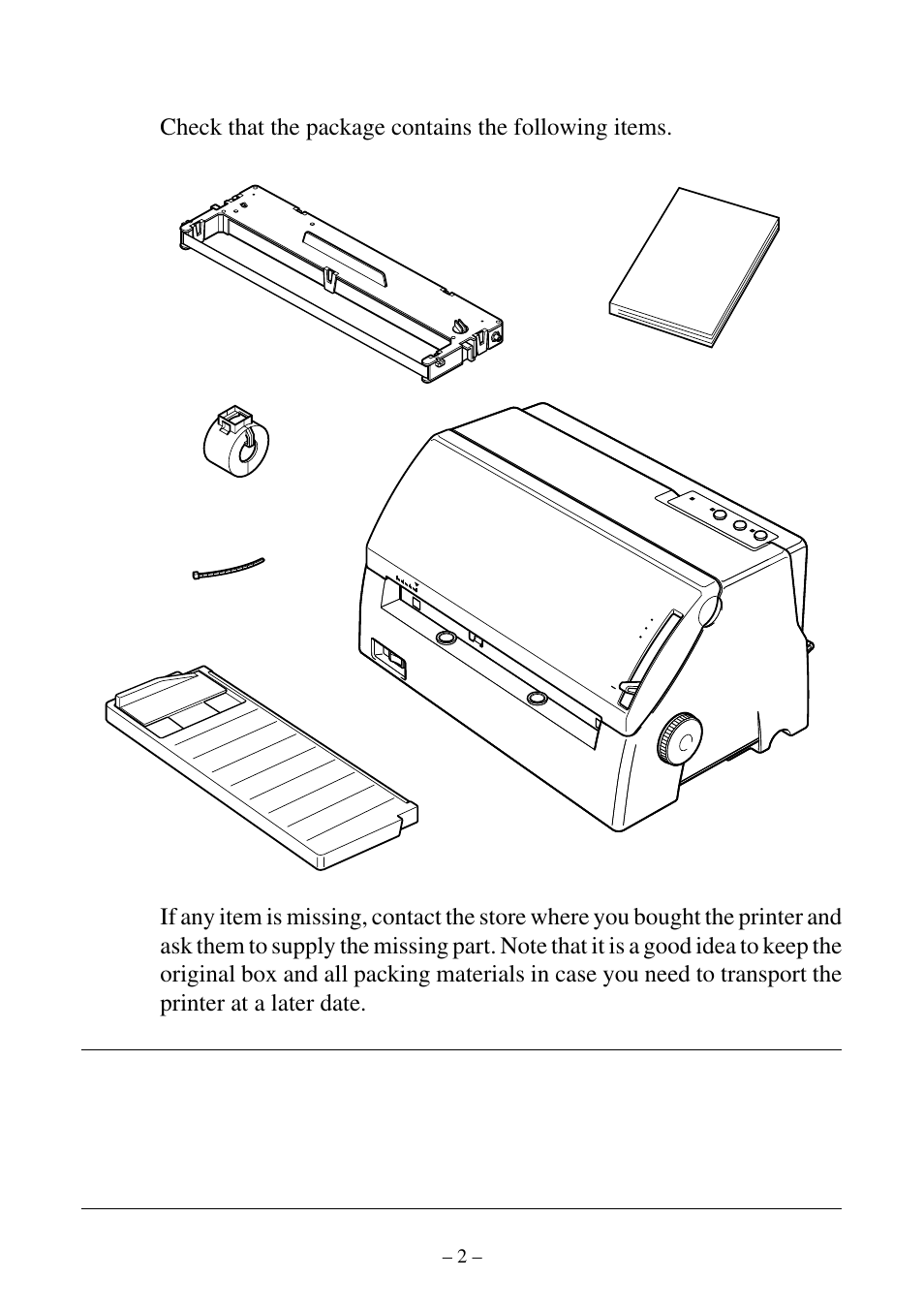 Unpacking the printer, English | Star Micronics ATAR LC-500 User Manual | Page 6 / 72