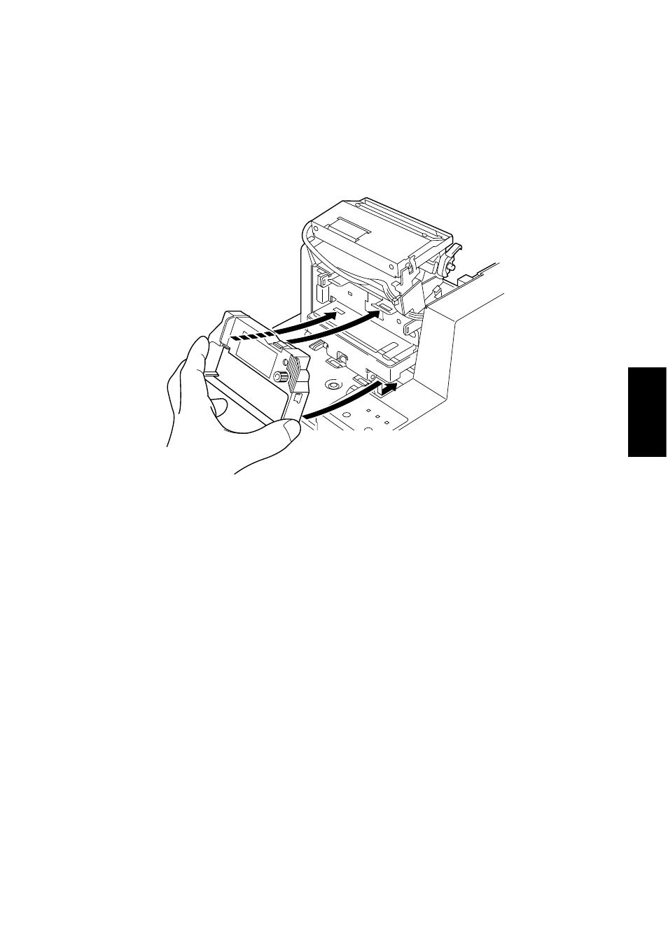 Rimozione della cassetta del nastro | Star Micronics SCP700 User Manual | Page 123 / 176