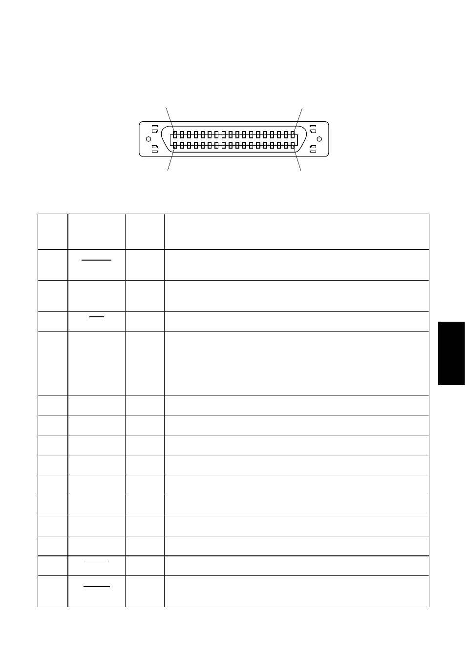 Optional parallel interface pins and signal names, 167 appendix | Star Micronics SCP700 User Manual | Page 171 / 176