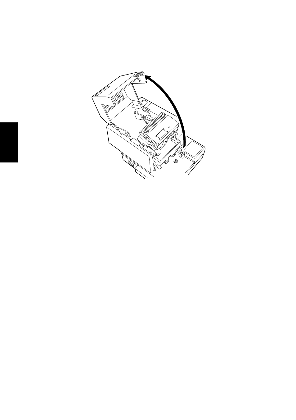 Öffnen der druckerabdeckung, Einsetzen der farbbandkassette | Star Micronics SCP700 User Manual | Page 84 / 176