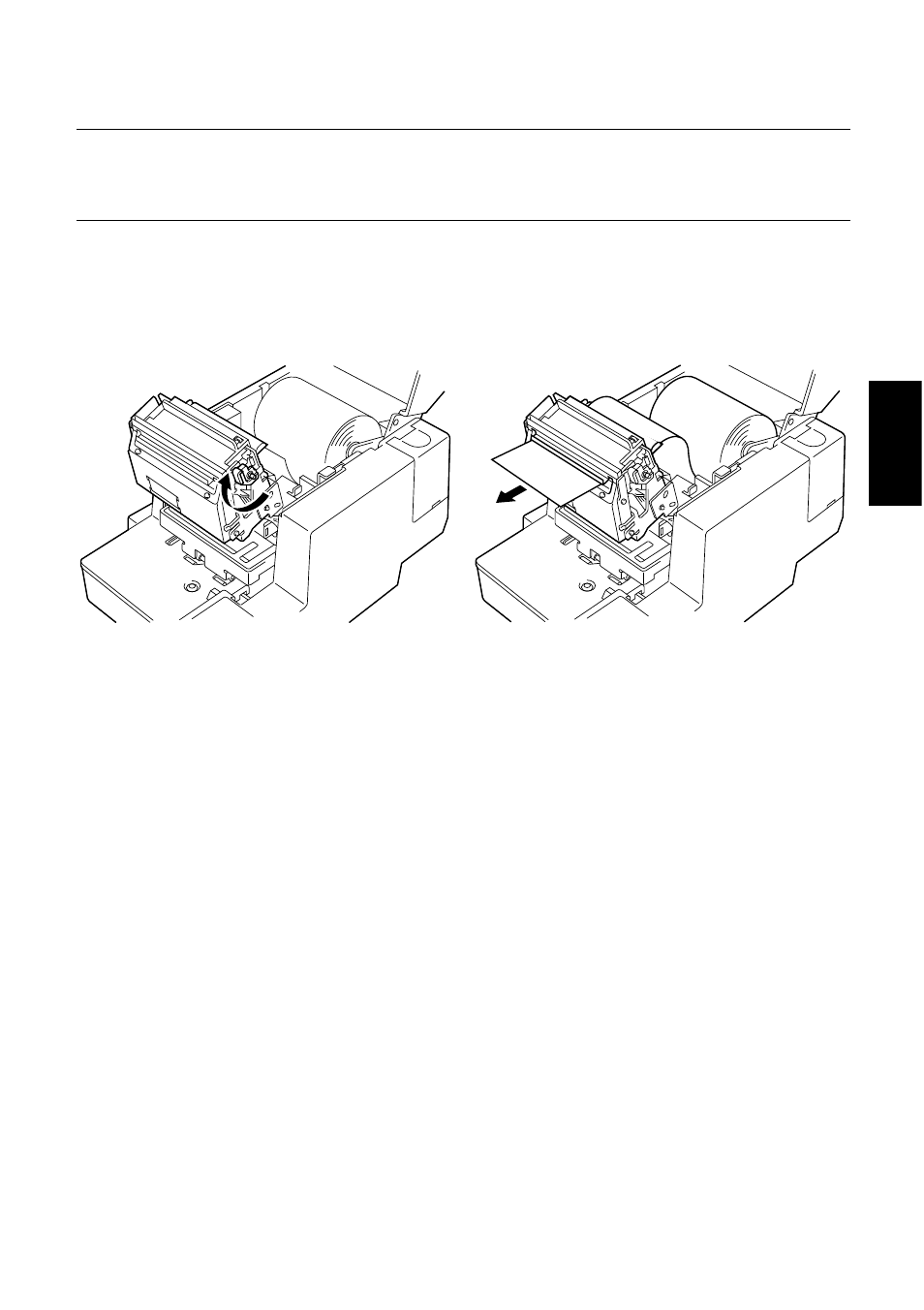 Manuelles einlegen einer thermopapierrolle | Star Micronics SCP700 User Manual | Page 91 / 176