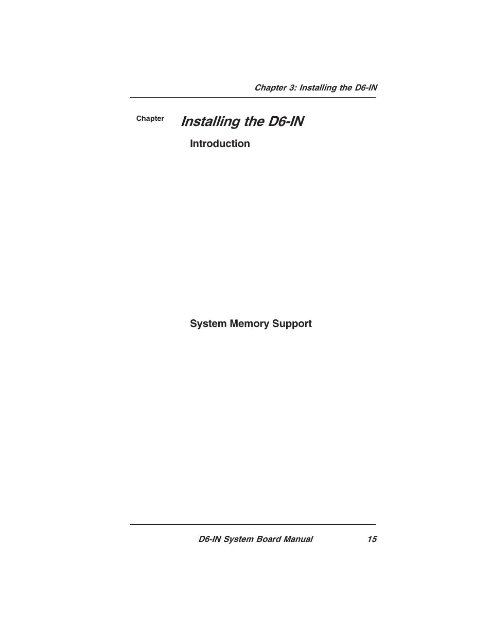 Installing the d6-in | Star Micronics PCI/ISA System Board D6-IN User Manual | Page 17 / 71