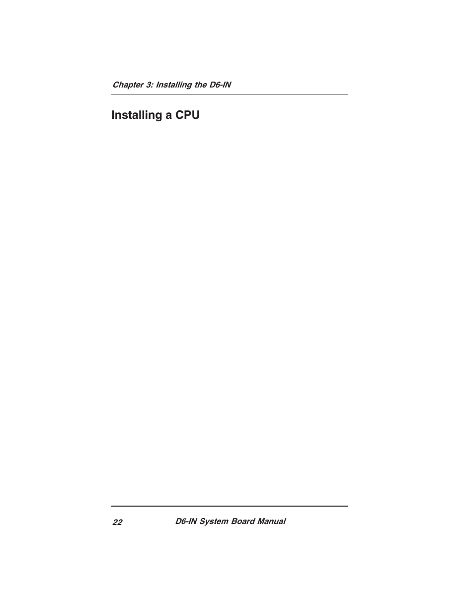 Installing a cpu | Star Micronics PCI/ISA System Board D6-IN User Manual | Page 24 / 71