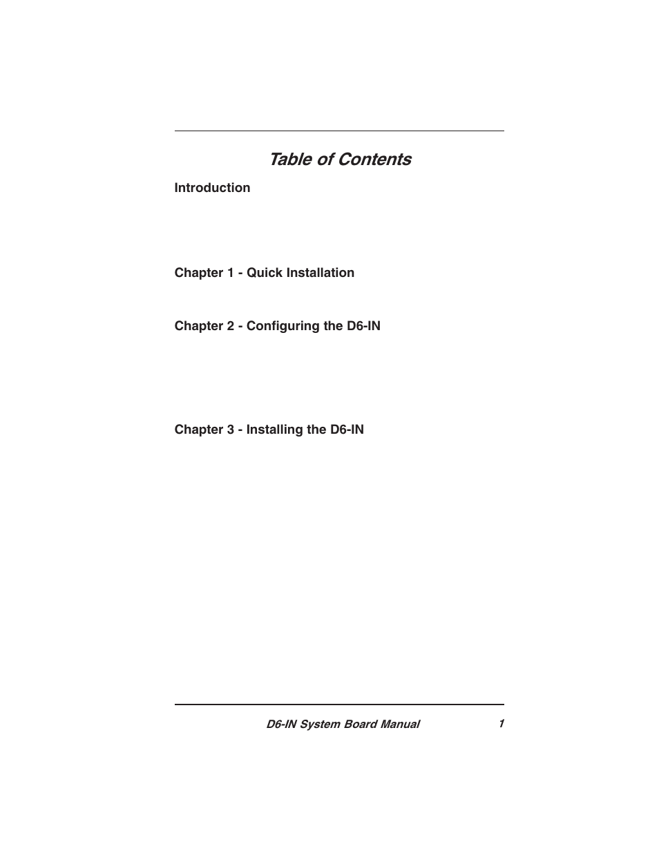 Star Micronics PCI/ISA System Board D6-IN User Manual | Page 3 / 71