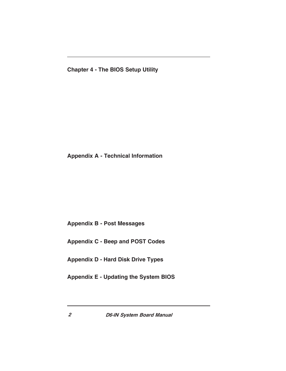 Star Micronics PCI/ISA System Board D6-IN User Manual | Page 4 / 71