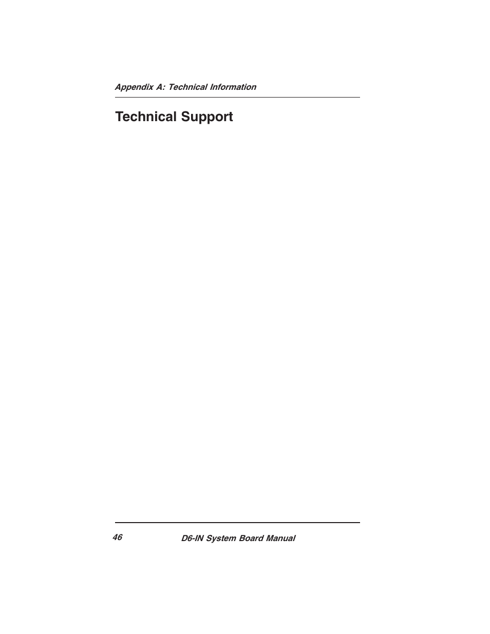 Technical support | Star Micronics PCI/ISA System Board D6-IN User Manual | Page 48 / 71