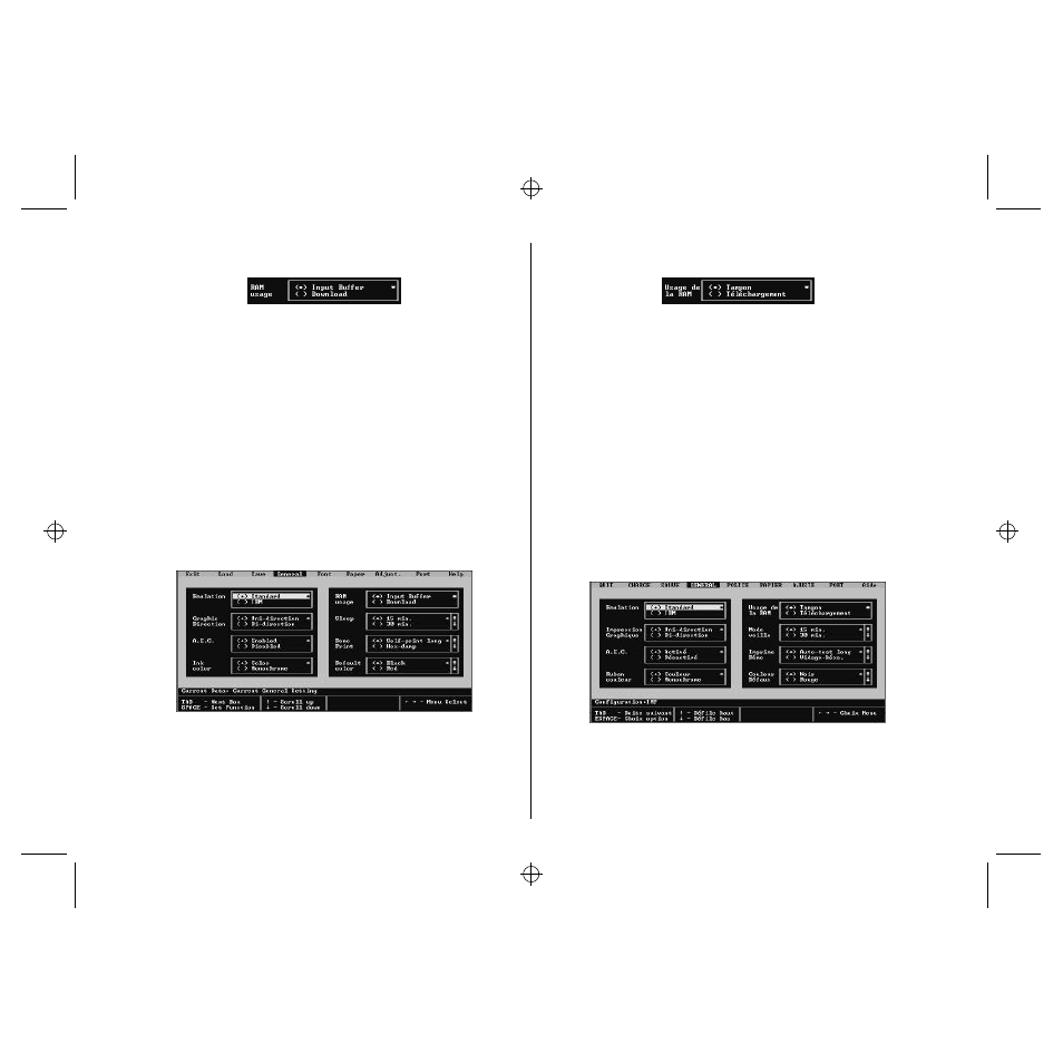 Using the general window, Utilisation de la fenêtre générale | Star Micronics LC-240 User Manual | Page 38 / 131