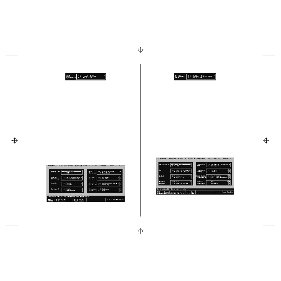 Benutzung des fensters allgemein, Uso della schermata generale | Star Micronics LC-240 User Manual | Page 39 / 131