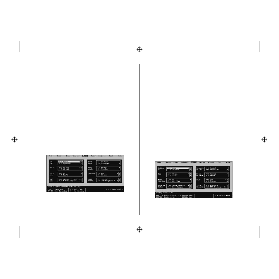 Using the font window, Utilisation de la fenêtre police | Star Micronics LC-240 User Manual | Page 42 / 131