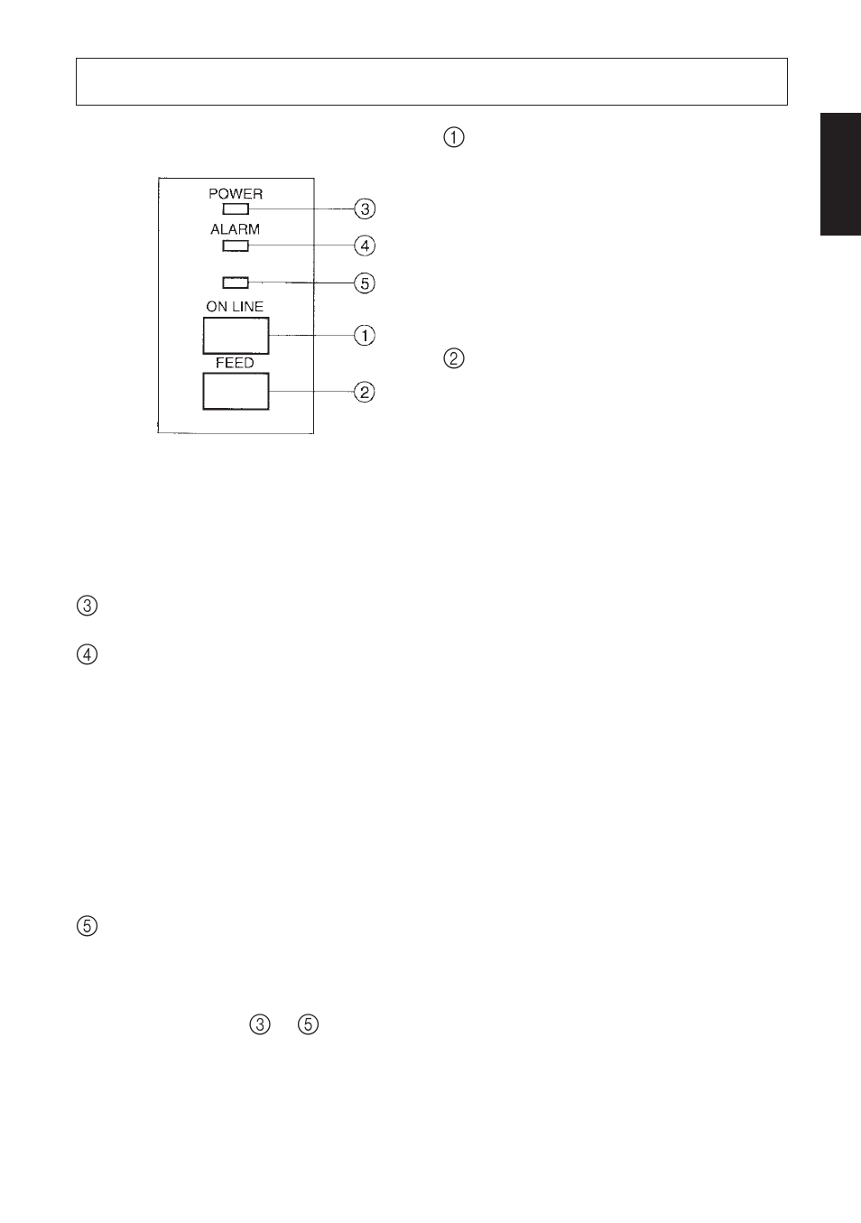 Control panel | Star Micronics SP317/347F User Manual | Page 13 / 63