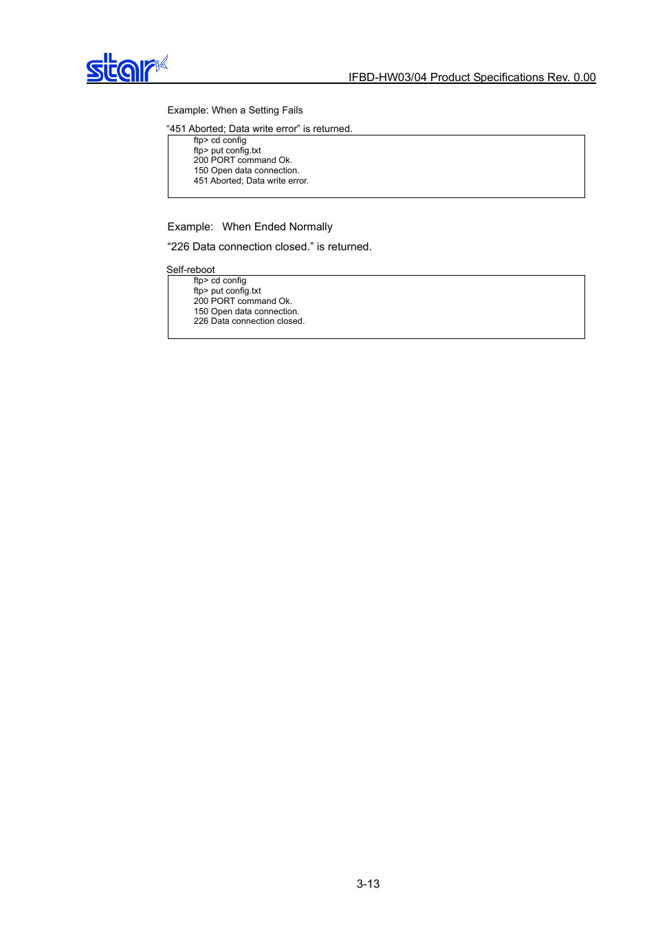 Star Micronics IFBD-HW03/04 User Manual | Page 20 / 47