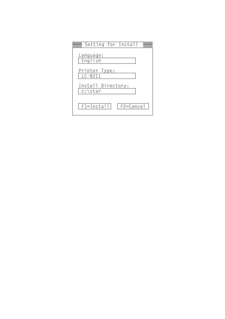 Starting the user setup utility | Star Micronics LC-8211+ User Manual | Page 42 / 109
