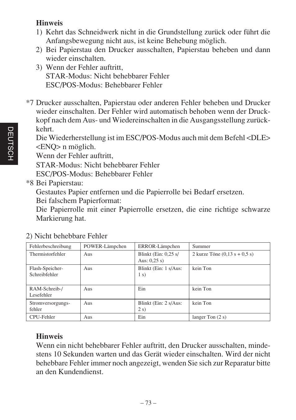 Star Micronics SP500 Series User Manual | Page 76 / 124