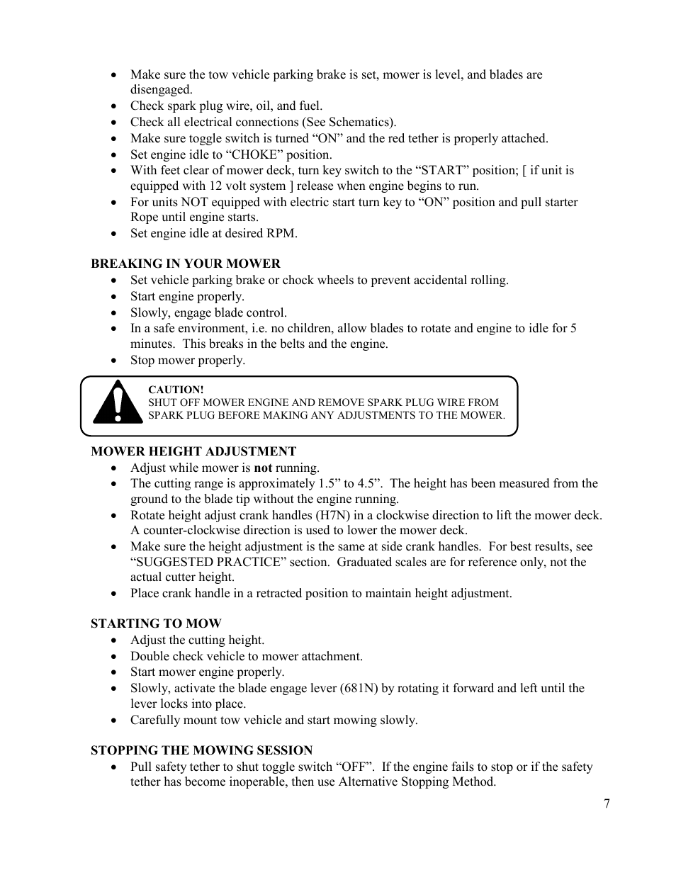 Swisher T1360 User Manual | Page 7 / 20