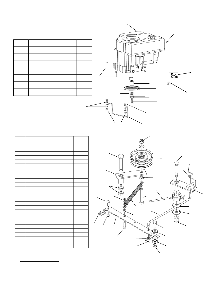Engine pulley assembly, Belt engage configuration, Figure 6 | Not actual engine used (ref. only), Figure 7 | Swisher RTB134412V User Manual | Page 13 / 16