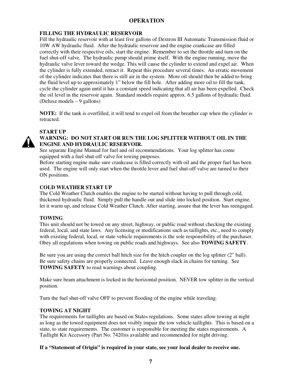 Swisher LS12534D User Manual | Page 7 / 24