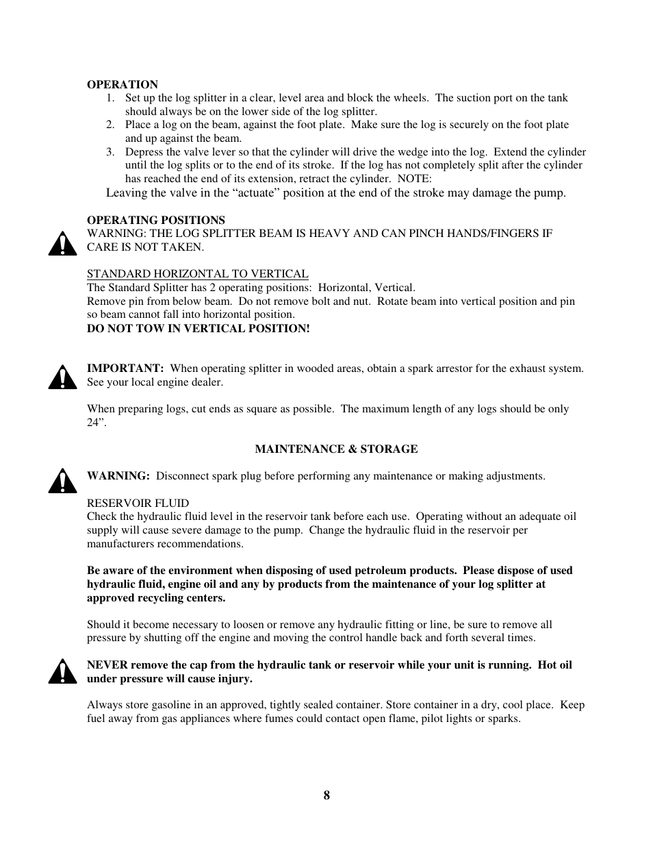 Swisher LS12534D User Manual | Page 8 / 24
