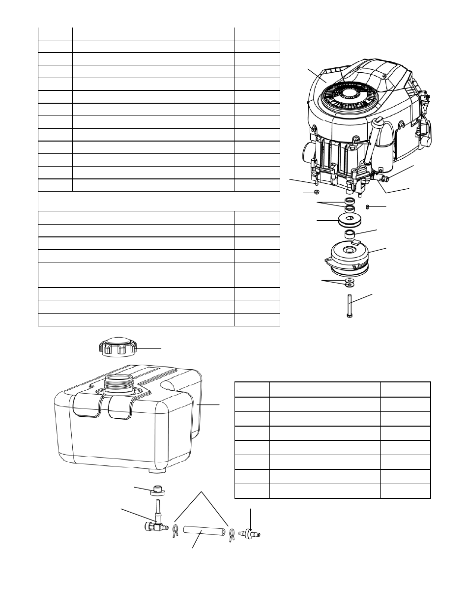 Parts breakdown, Not shown | Swisher ZT2460 User Manual | Page 28 / 40