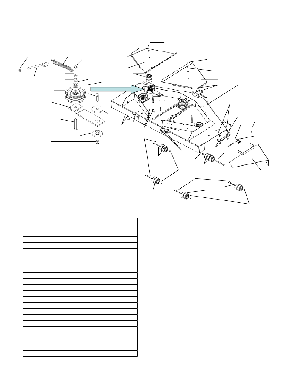 Parts breakdown | Swisher ZT2460 User Manual | Page 30 / 40