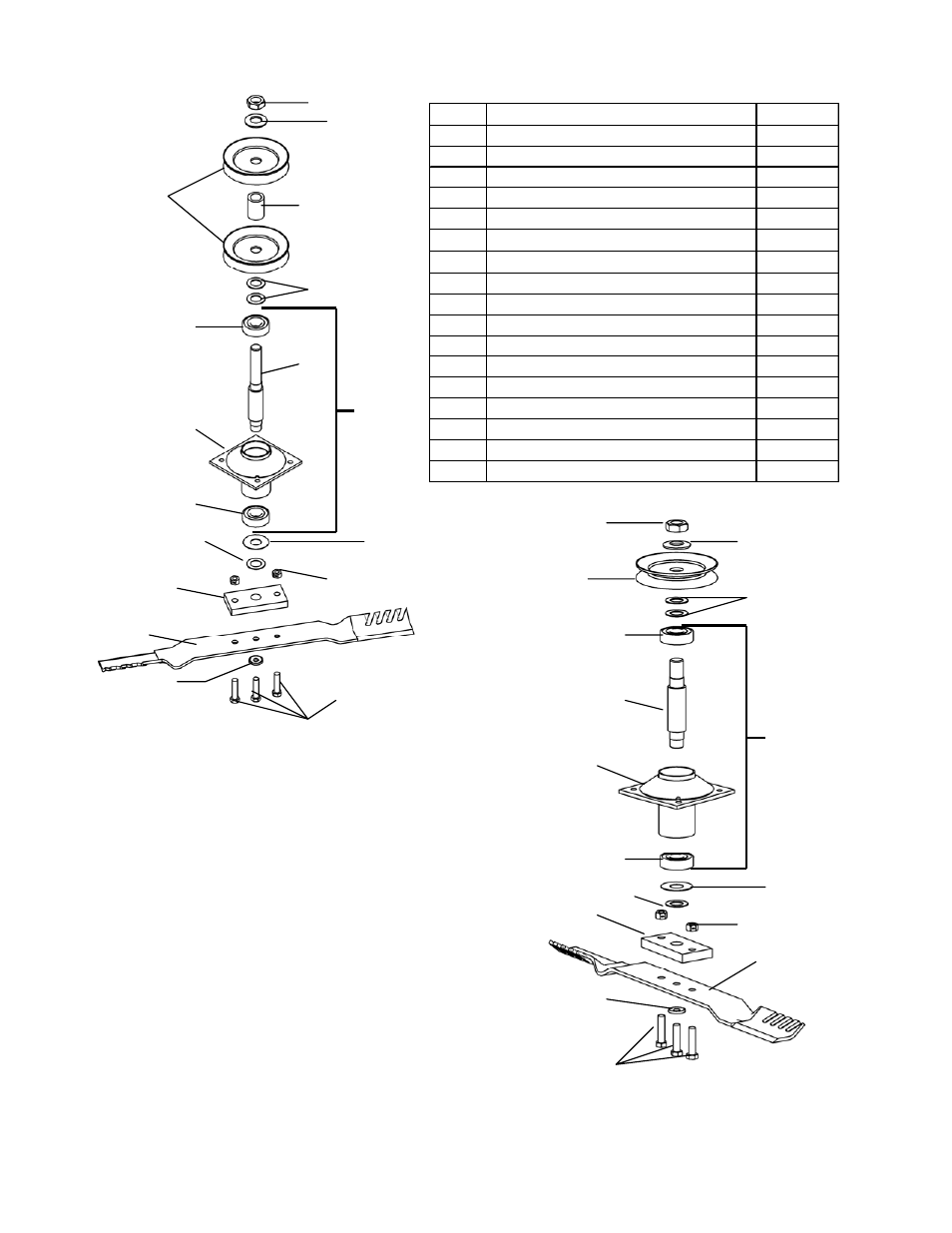 Parts breakdown, Center driver outside driver | Swisher ZT2460 User Manual | Page 31 / 40