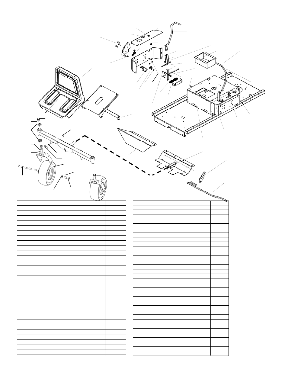 Parts breakdown | Swisher ZT2460 User Manual | Page 33 / 40