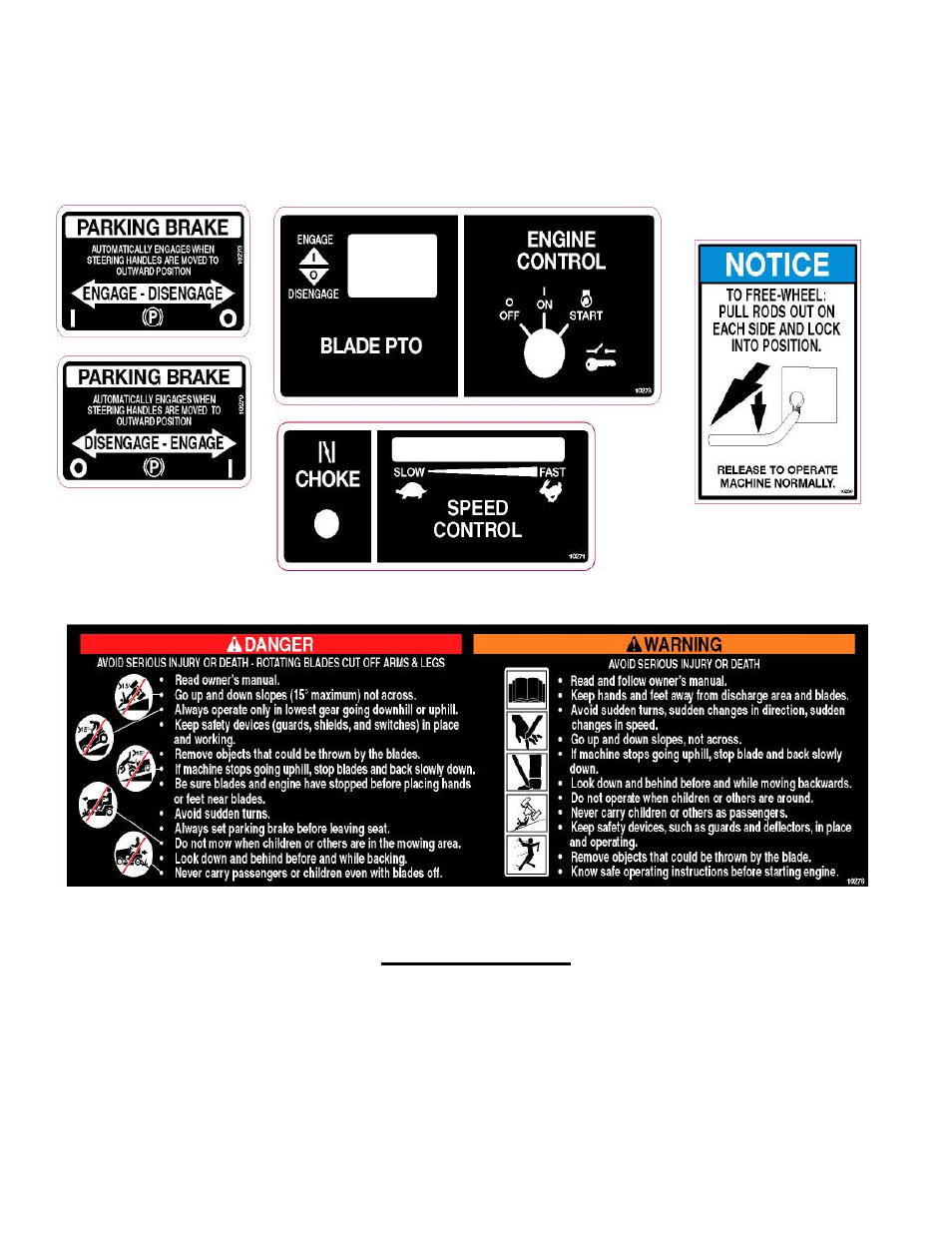 Symbols & decals cont | Swisher ZT2460 User Manual | Page 7 / 40