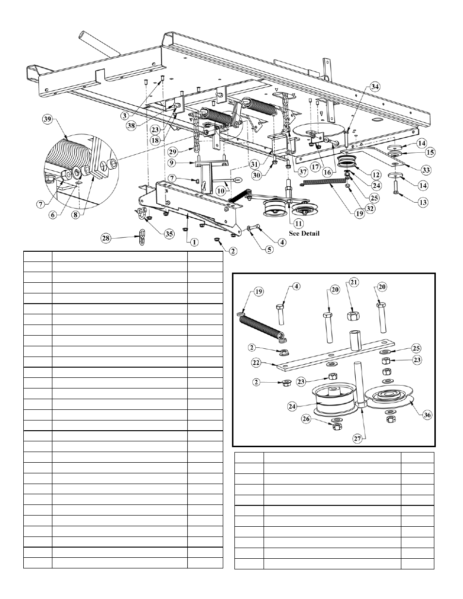 Parts breakdown | Swisher ZT2350A User Manual | Page 29 / 40