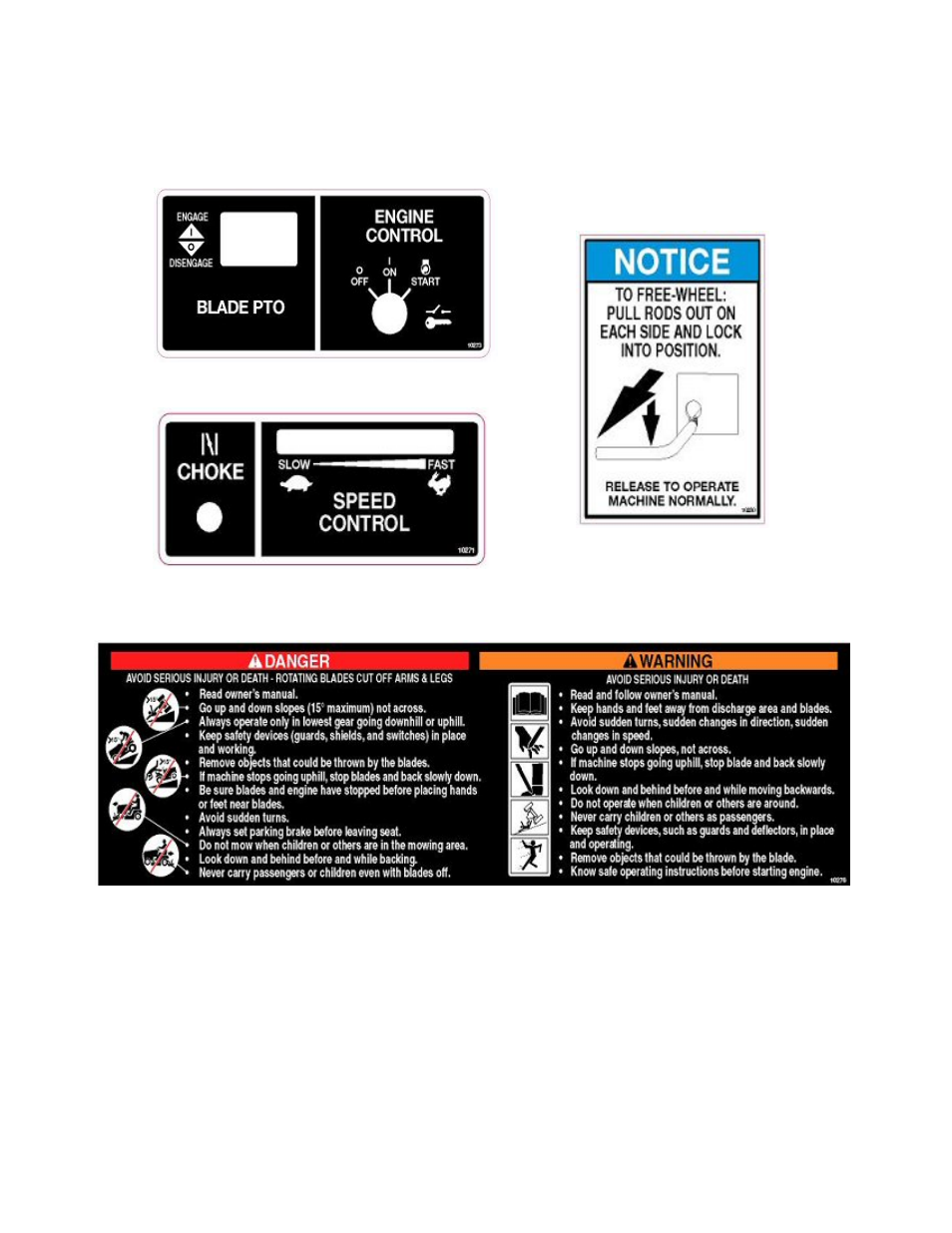 Symbols & decals cont | Swisher ZT2350A User Manual | Page 7 / 40