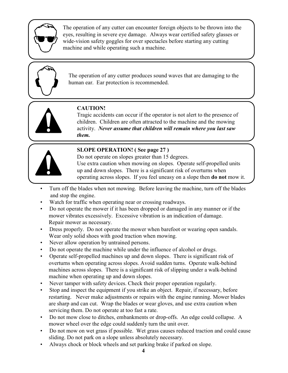 Swisher ZT18542 EN User Manual | Page 4 / 32
