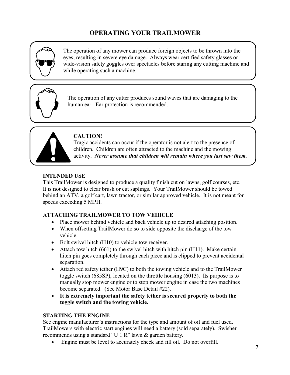 Swisher T1360T User Manual | Page 7 / 16