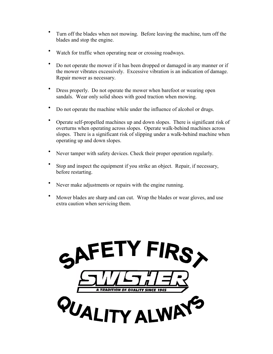 Swisher WB11542F User Manual | Page 4 / 12