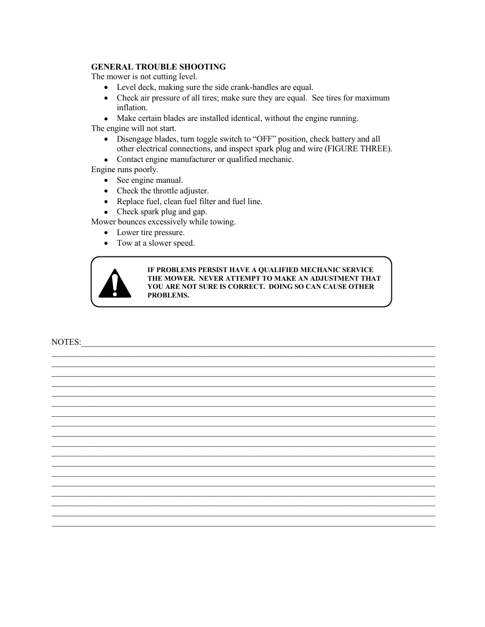 Swisher RT105441 User Manual | Page 10 / 18