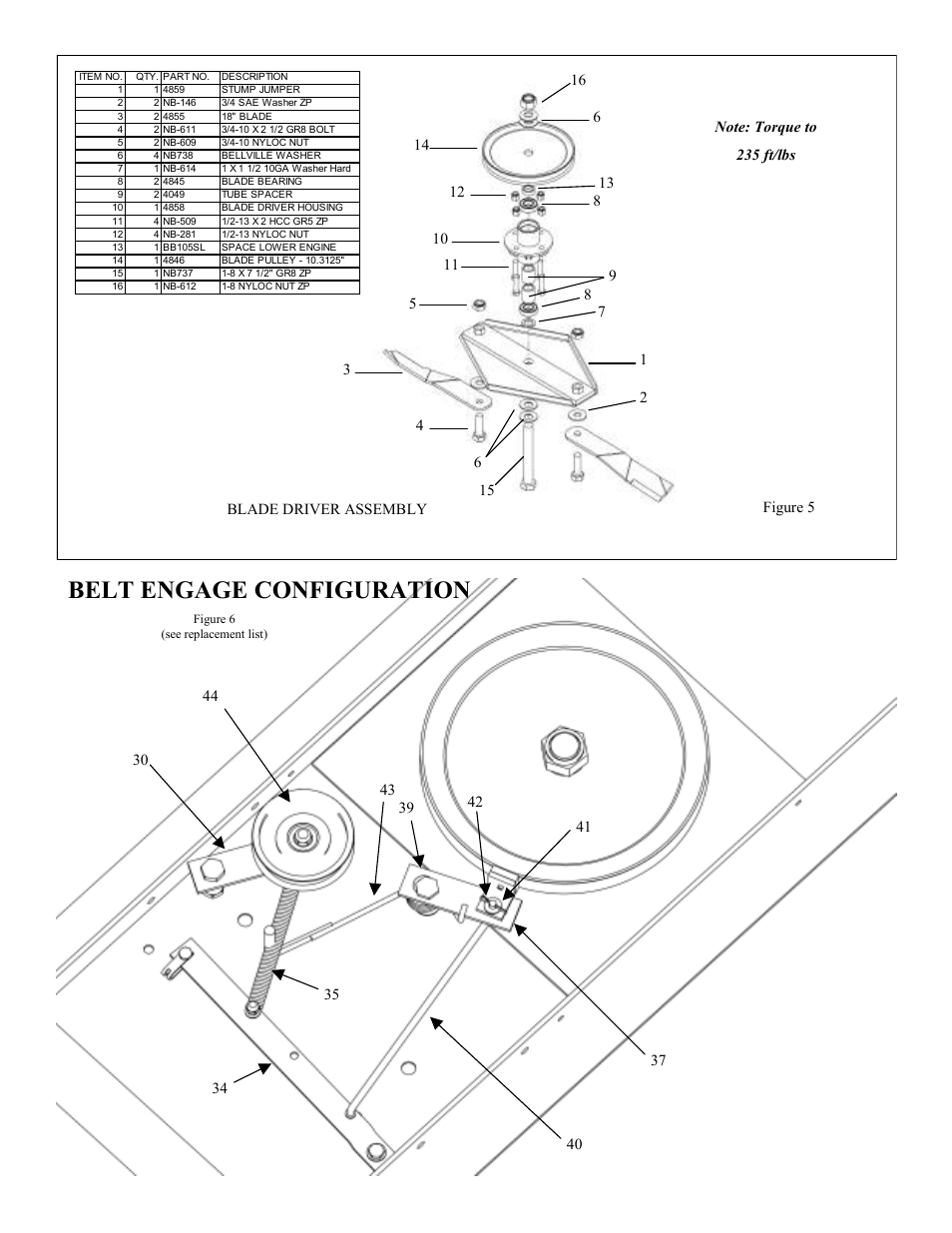 Belt engage configuration | Swisher RT105441 User Manual | Page 14 / 18