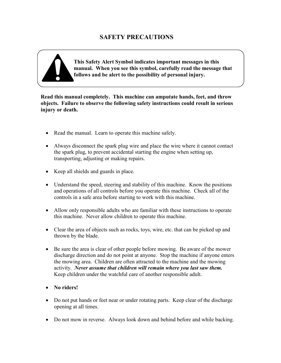 Swisher RT105441 User Manual | Page 3 / 18