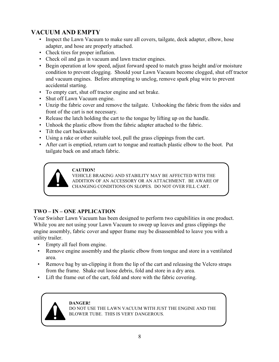 Swisher LV5537 User Manual | Page 8 / 12