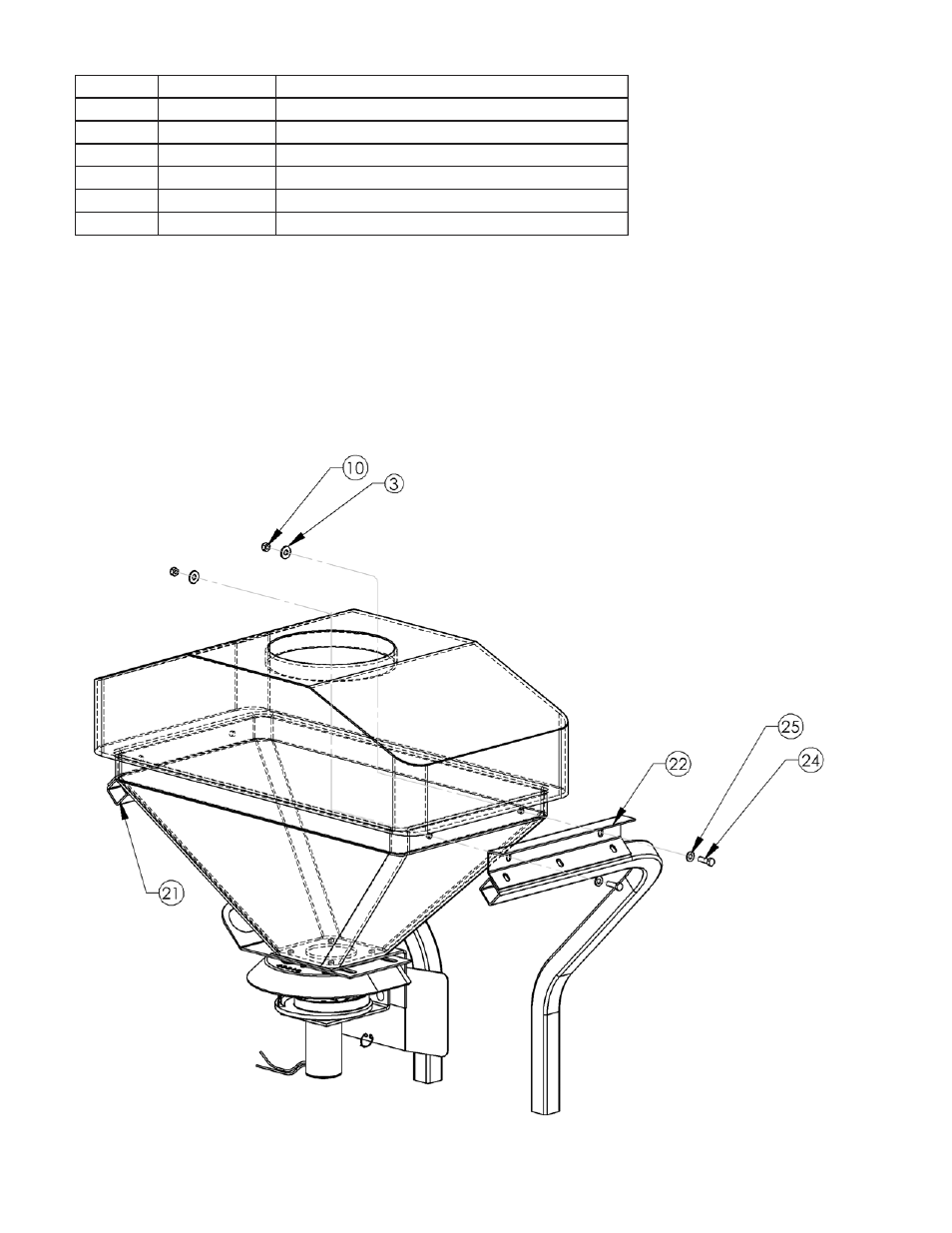 Tank support weldment parts listing | Swisher Truck Spreader 11730 User Manual | Page 5 / 8