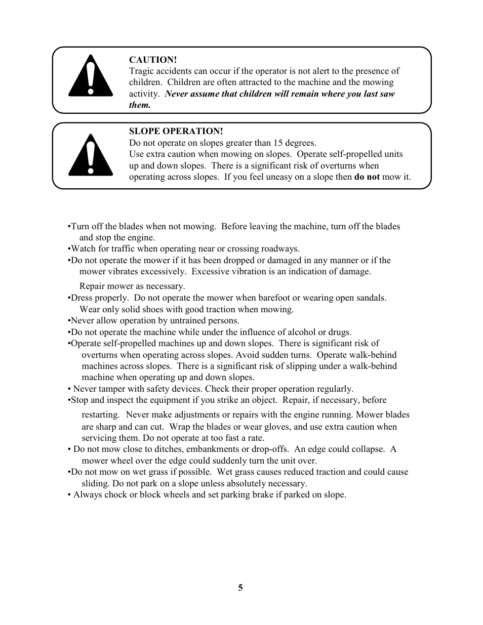 Swisher ZT1436  EN User Manual | Page 5 / 28