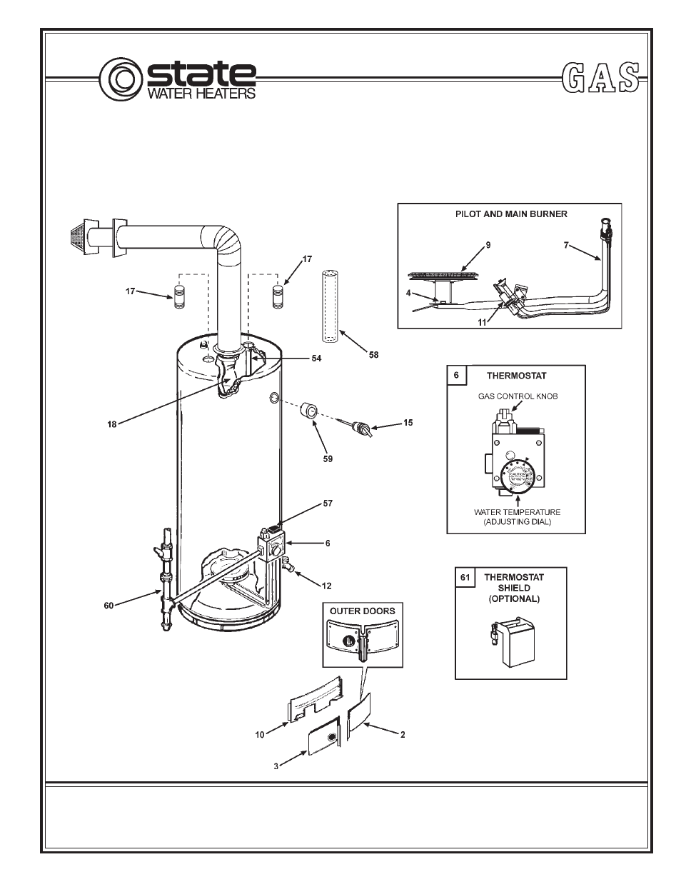 State Industries PR6 40 XBDS User Manual | 4 pages