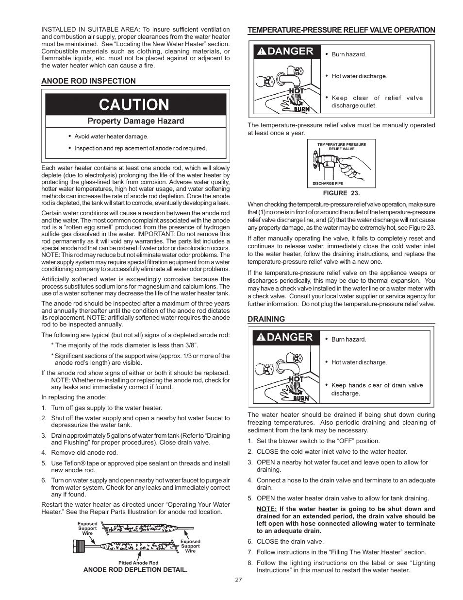 State Industries GS675YRVIT User Manual | Page 27 / 36
