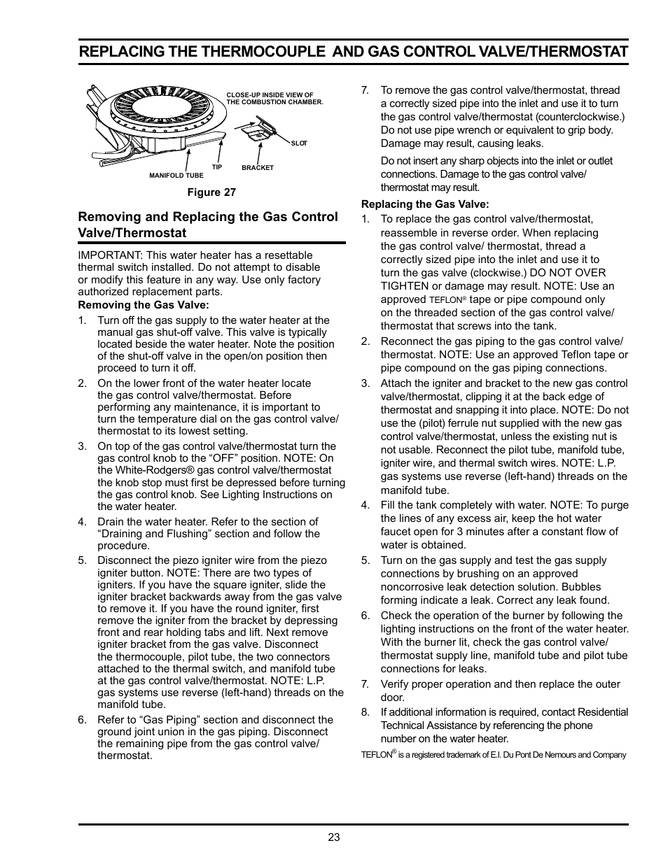 State Industries GSX User Manual | Page 23 / 44