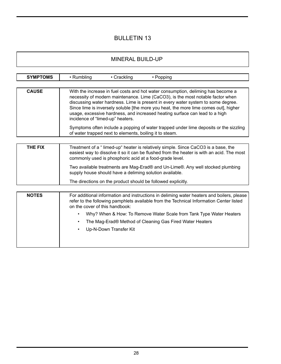 Bulletin 13 | State Industries GSX User Manual | Page 28 / 44