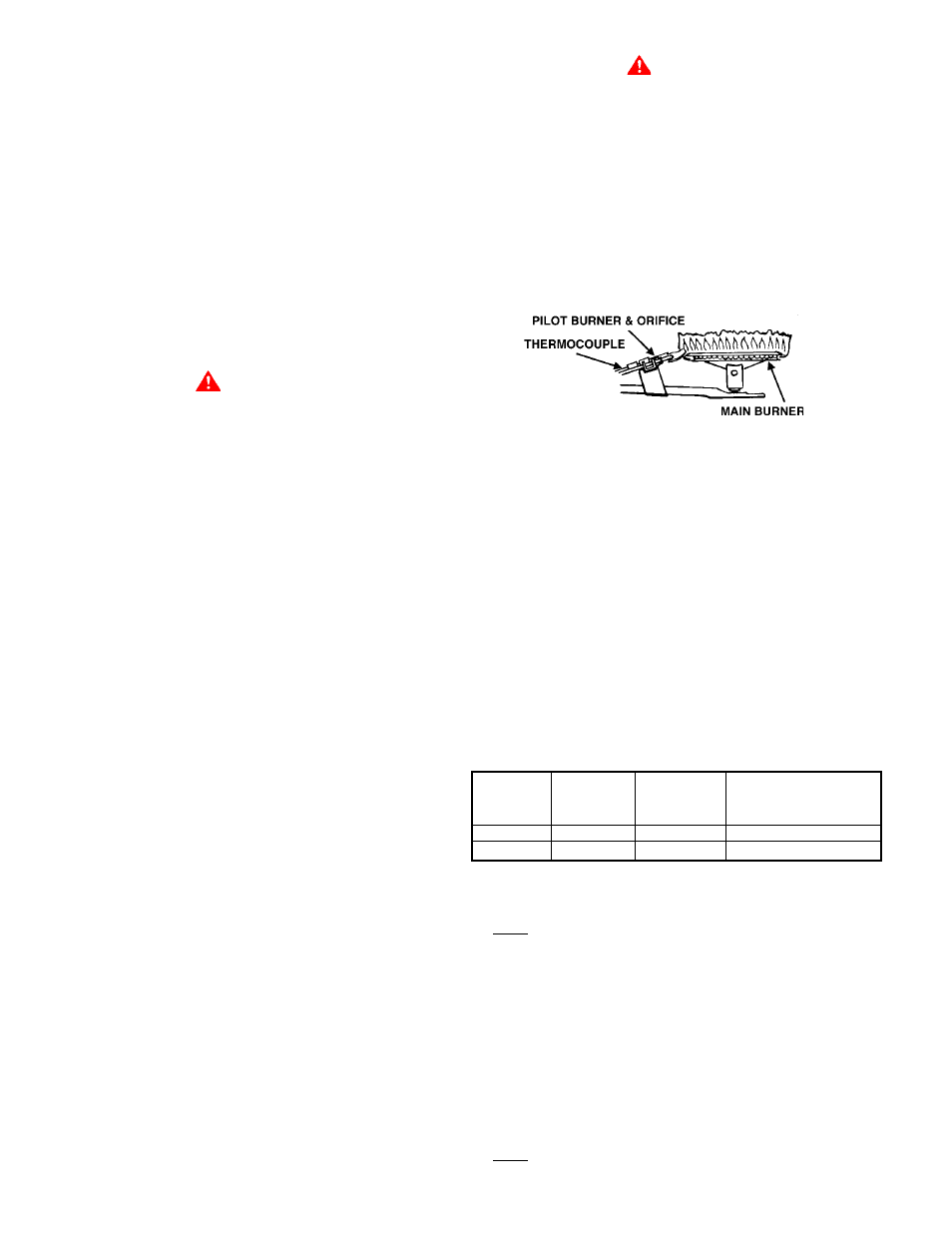 Service information, Pilot and main burner, Checking gas input | State Industries 196114-000 User Manual | Page 12 / 16