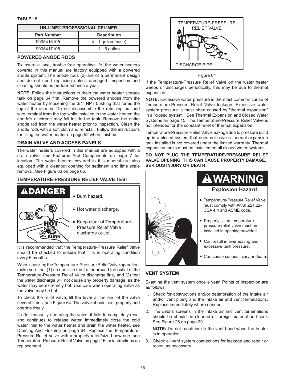 State Industries ULTRA FORCE 101 User Manual | Page 66 / 80