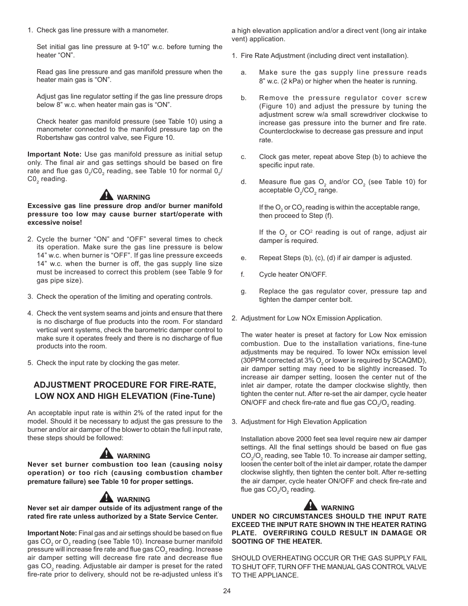 State GPG/GPV-540A User Manual | Page 24 / 37