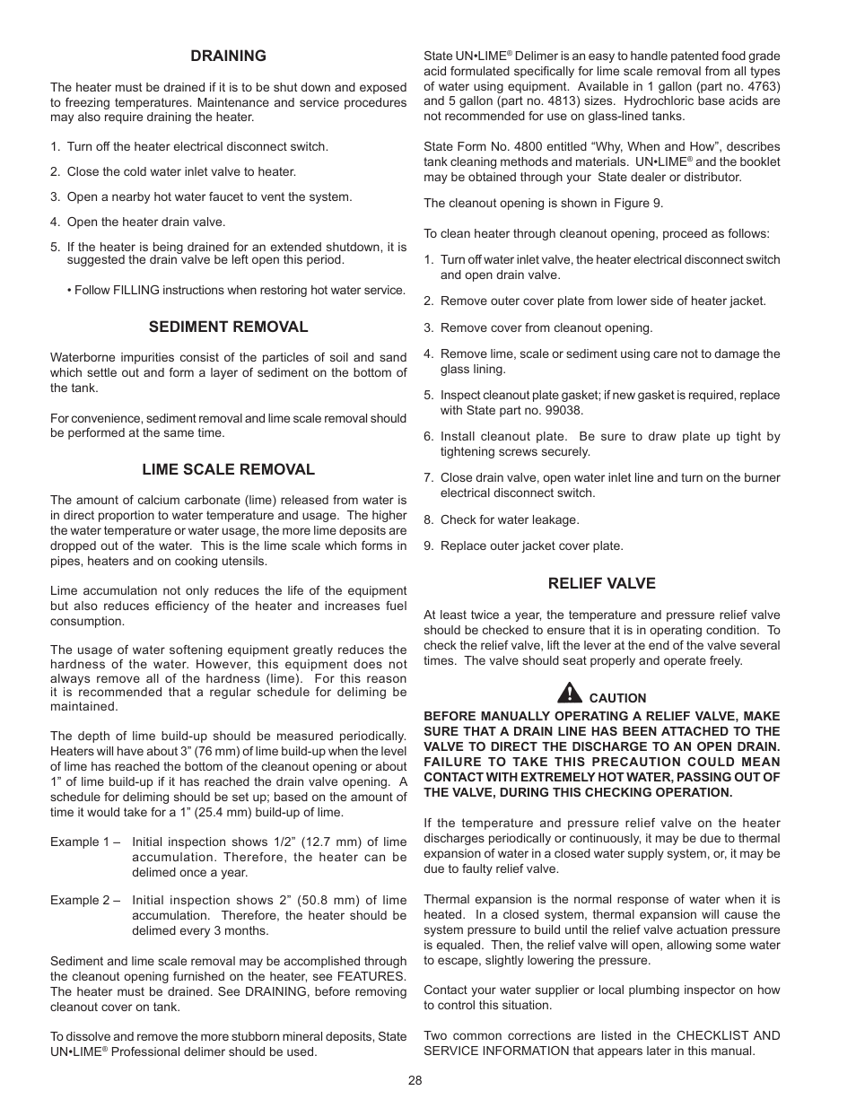 State GPG/GPV-540A User Manual | Page 28 / 37