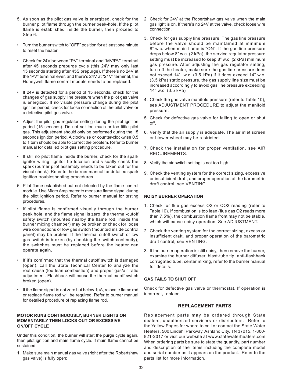 State GPG/GPV-540A User Manual | Page 32 / 37