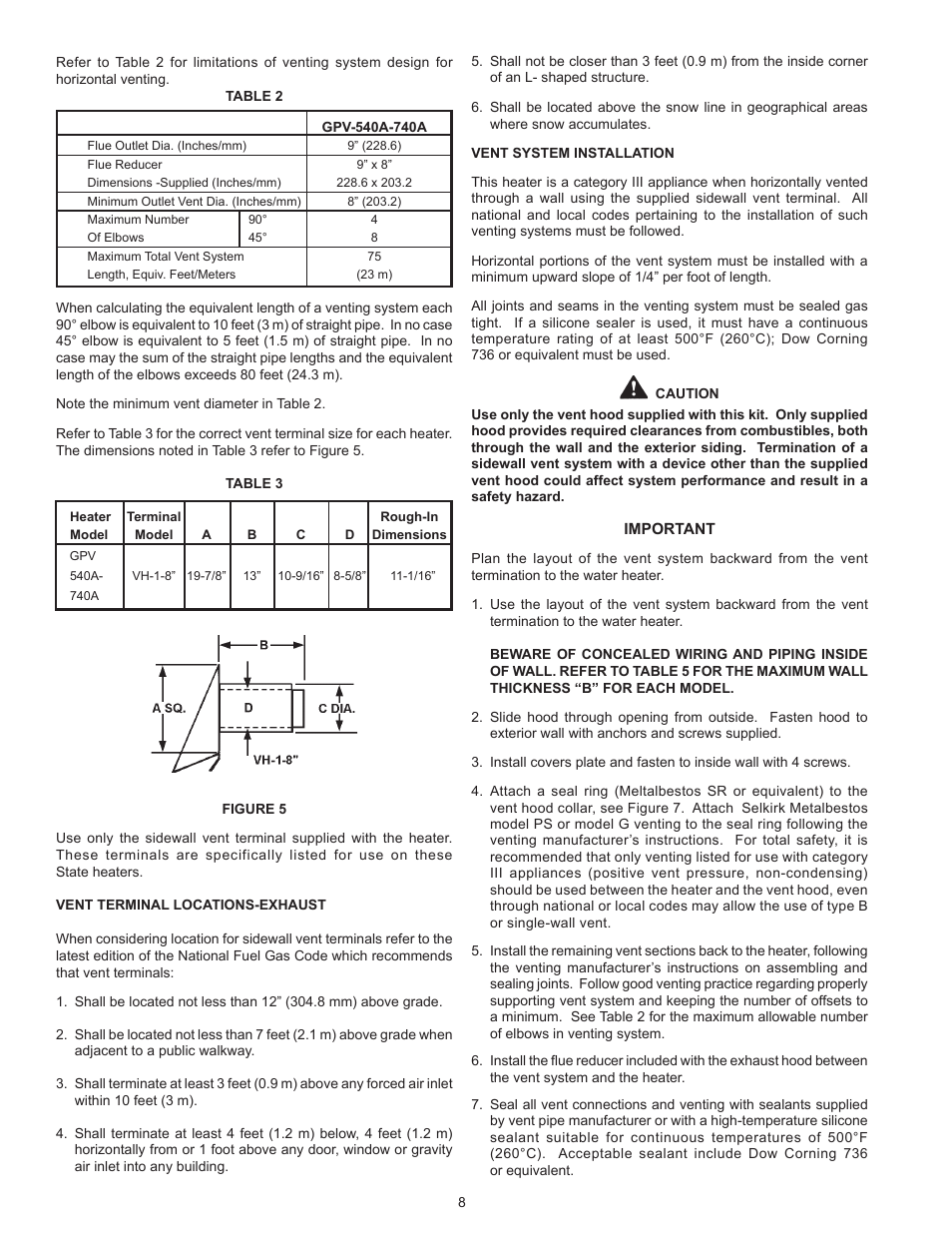 State GPG/GPV-540A User Manual | Page 8 / 37