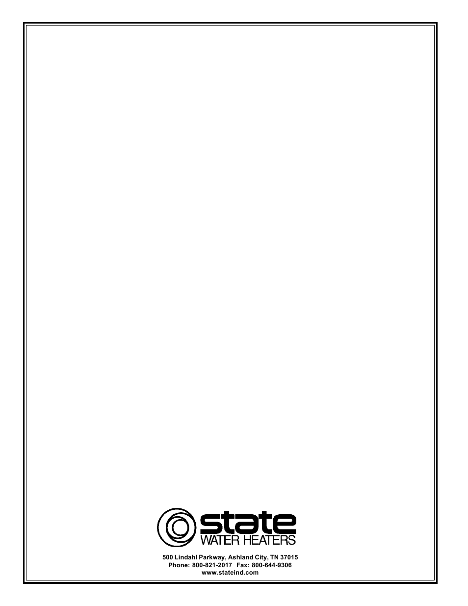 State Industries 5 THRU 120 User Manual | Page 4 / 4