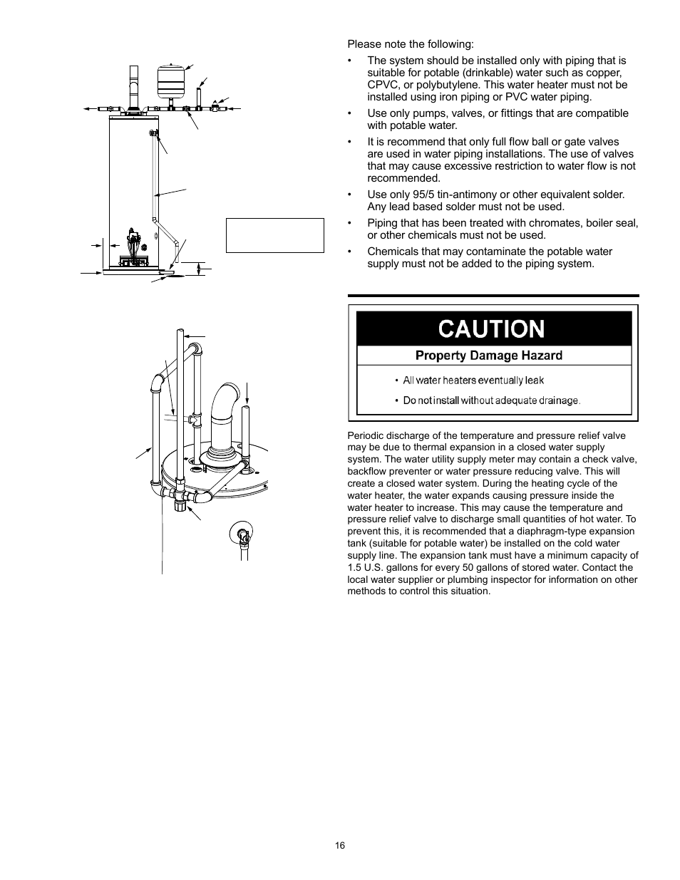 Closed system/thermal expansion | State GS6 30 YOCT User Manual | Page 16 / 36